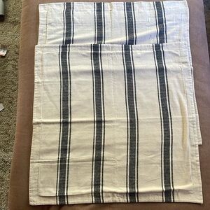 Ralph Lauren Stripe cotton linen EURO SHAM pair